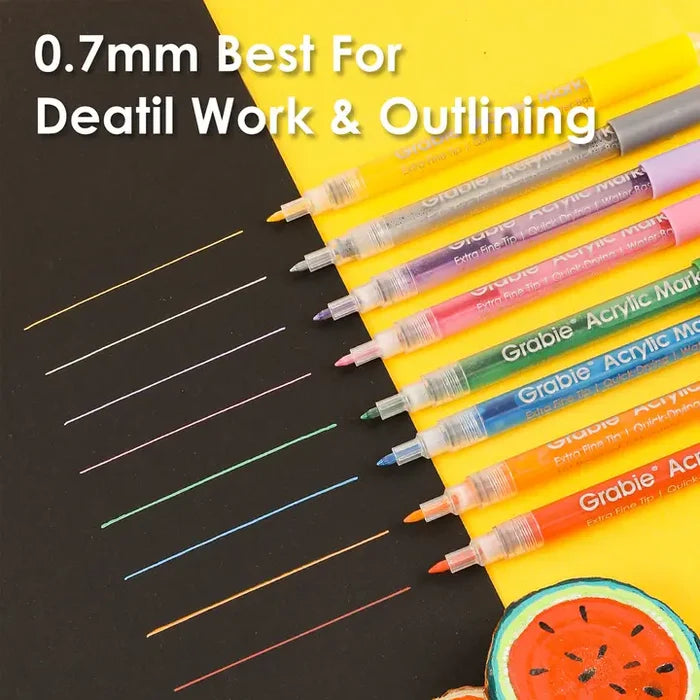 Extra Fine Tip Acrylic Paint Marker Set