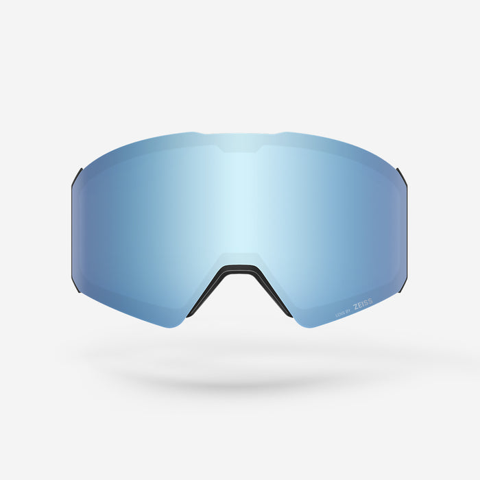 Black Frame with Black & White Strap / VLT 18.6% Zeiss Uniform ML Blue Frozen