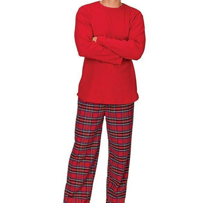 Family Matching Christmas Red Color Design Pajama Set