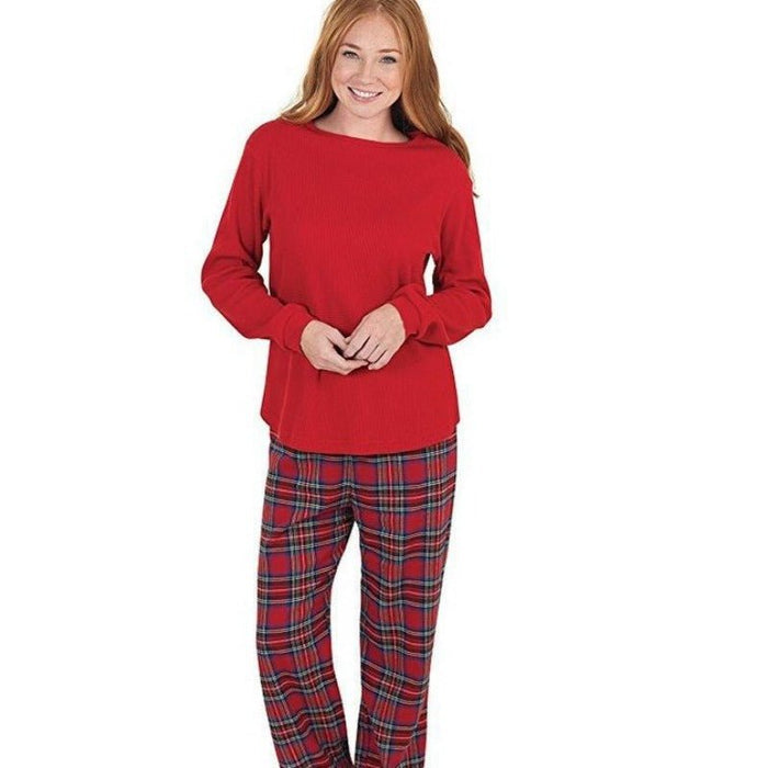 Family Matching Christmas Red Color Design Pajama Set