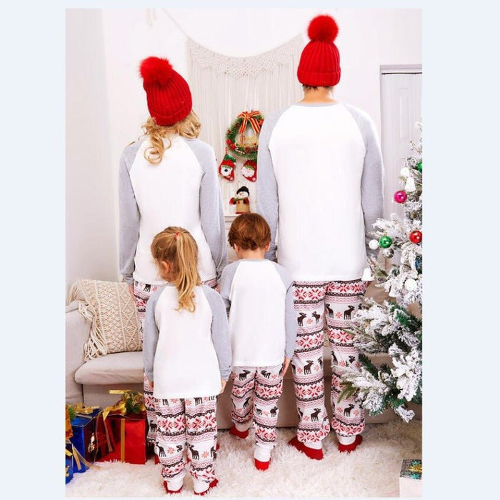 Family Matching Elk Print Design Pajama