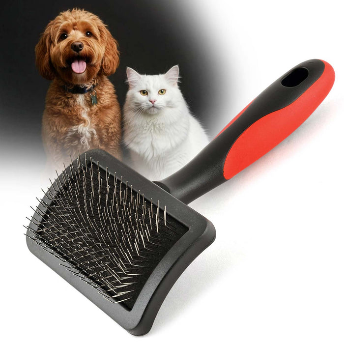 Firm-Pin Curved Pet Slicker Brush