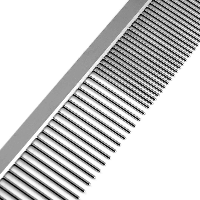 Flat-Back Fine-and-Coarse Pet Comb