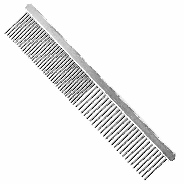 Flat-Back Fine-and-Coarse Pet Comb