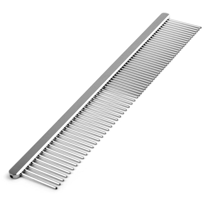 Flat-Back Fine-and-Coarse Pet Comb