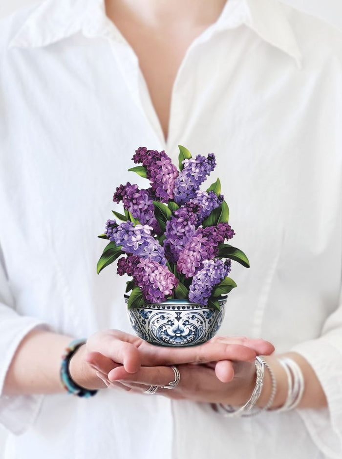 Flower Bouquet Card -Garden Lilacs
