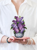 Flower Bouquet Card -Garden Lilacs