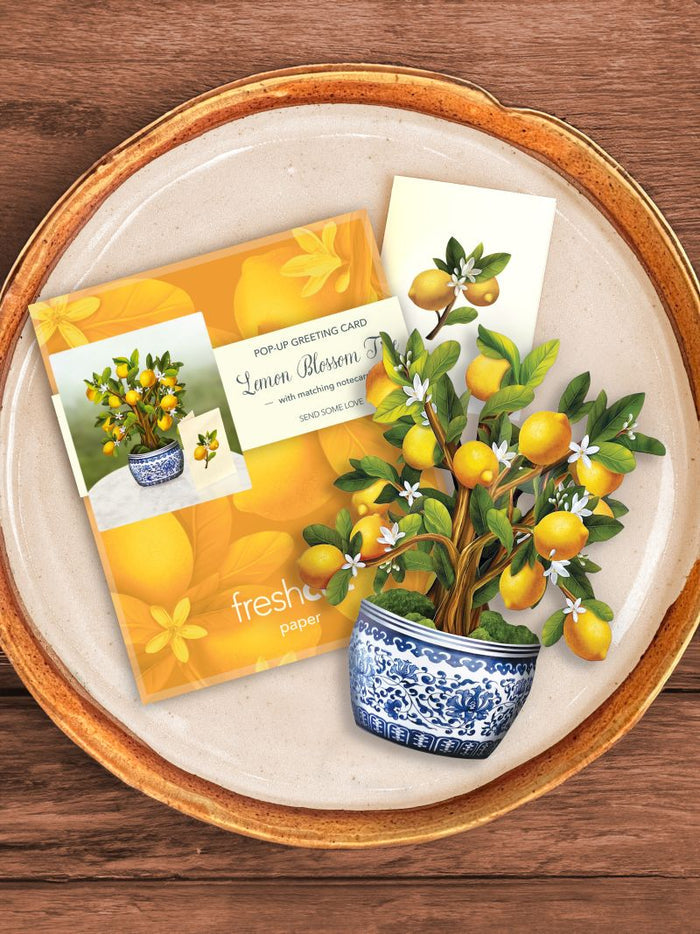 Flower Bouquet Card -Lemon Blossom Tree