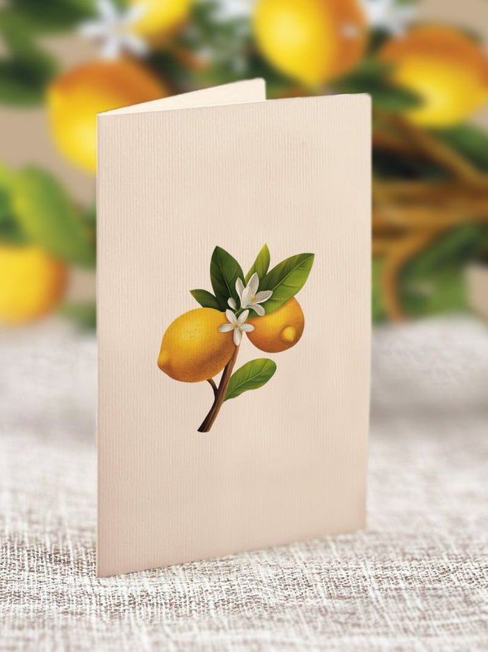 Flower Bouquet Card -Lemon Blossom Tree