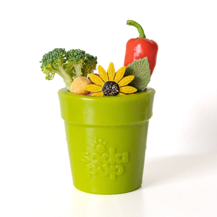 Flower-Pot Treat Cup for Supervised Play