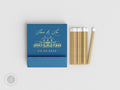 Foiled Wedding Matchbooks #3 - Custom Venue Wedding Matches, Match Book, Wedding Match Favors, Match Books, Candle Matches, Party Matches