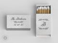 Foiled Wedding Matchboxes #13 - Wedding Matches, Matchbox, Wedding Match Favors, Match Boxes, Candle Matches, Bridal Favors, Party Matches
