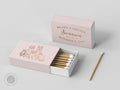 Foiled Wedding Matchboxes #14 - Custom Pet Illustration, Wedding Matches, Matchbox, Wedding Match Favor, Matches, Candle Favor, Bridal Gift