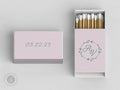 Foiled Wedding Matchboxes #2 - Wedding Matches, Matchbox, Wedding Match Favors, Match Boxes, Candle Matches, Bridal Favors, Party Matches