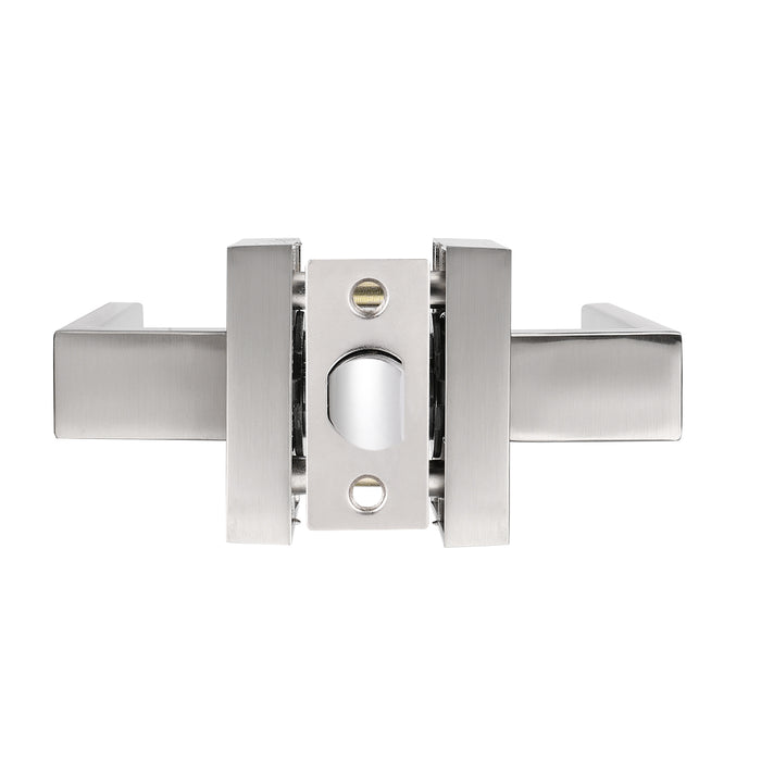 Front Door Levers and Double Cylinder Deadbolts Lock Set (Keyed Alike), Satin Nickel Finish - Probrico
