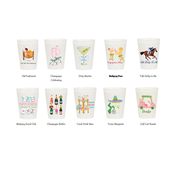 Frosted Party Cup - Set of 6 - Findlay Rowe Designs