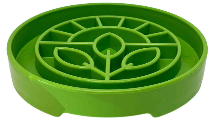 Garden-Pattern Tray for Divided Dog Meals