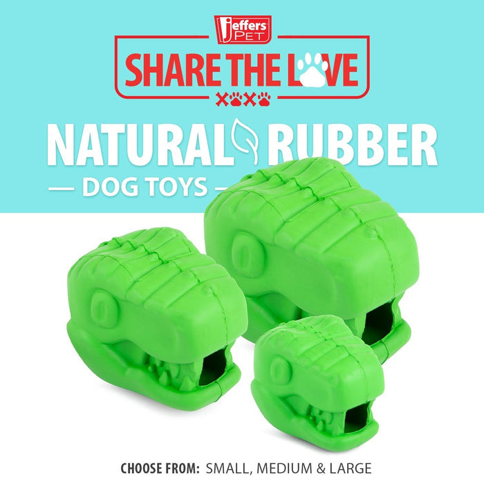 Green Dinosaur Treat Toy — Choose a Size