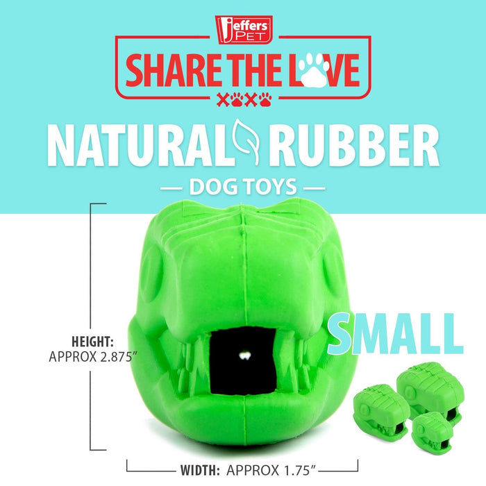 Green Dinosaur Treat Toy — Choose a Size