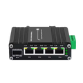 Product Marketing Image of Simply Secured SKU: POEJK-S4SFP-120 by Vendor Grid Networking Product Grid Industrial Gigabit PoE Switch | 4 PoE Downlink Ports + 1 SFP Uplink | POEJK-S4SFP-120