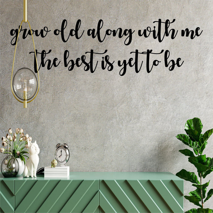 Grow Old Metal Wall Art