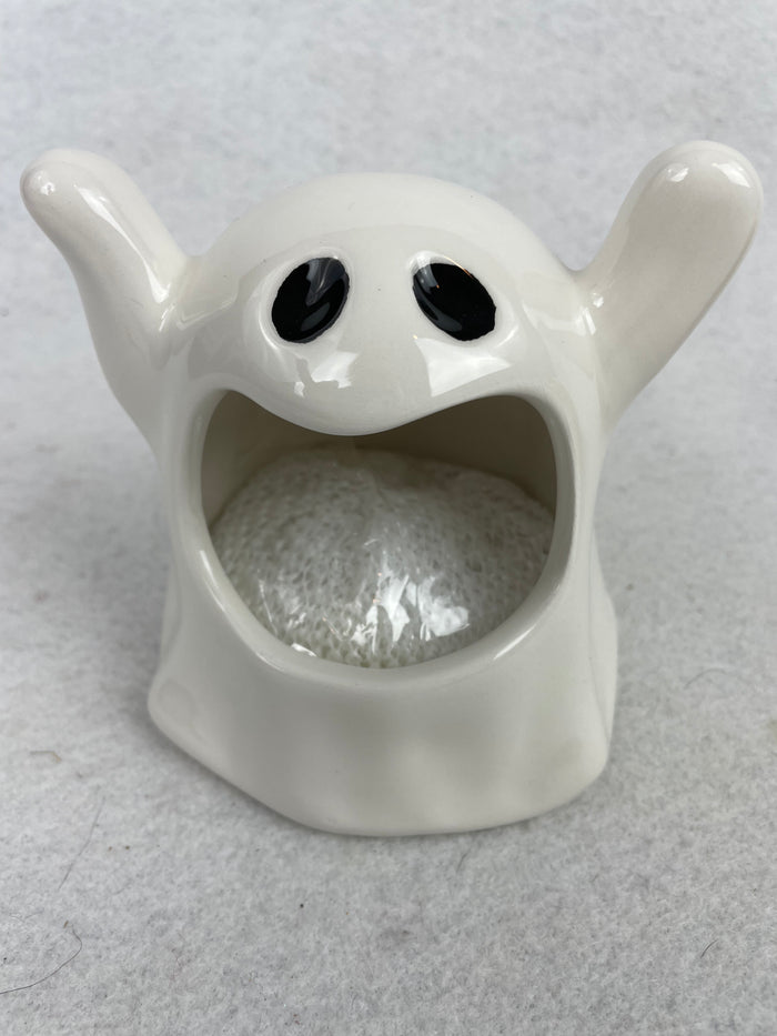 Halloween Ghost or Harvest Pumpkin Scrubber Sponge Holder