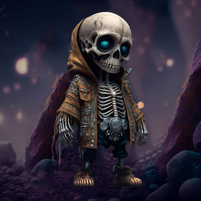 Halloween Resin Skeleton Figure Decorative Home Accent