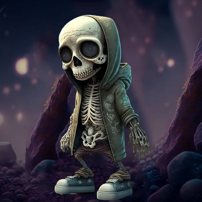 Halloween Resin Skeleton Figure Decorative Home Accent