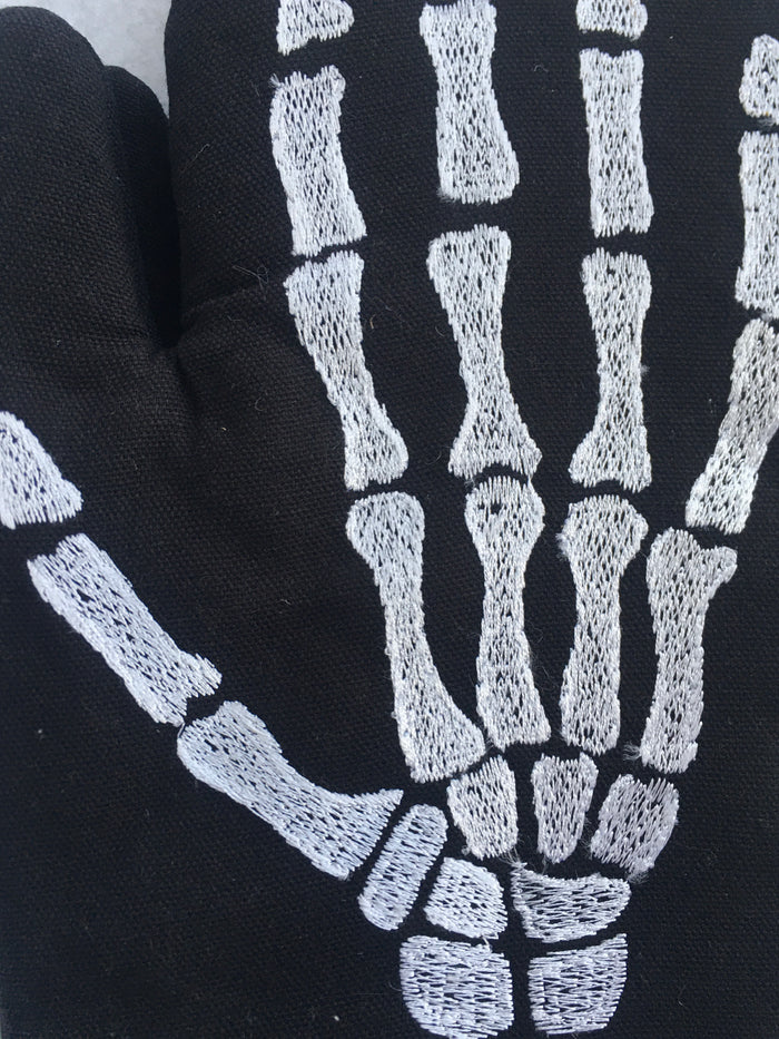 Halloween Skeleton Hands Set of 2 Kitchen Gloves