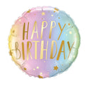 Happy Birthday Rainbow Ombre Small Balloon