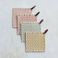 Happy House Cotton Crocheted Pot Holder w/ Leather Loop