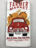 Harvest Farmer Market Set of Two 100% Cotton Kitchen Towels