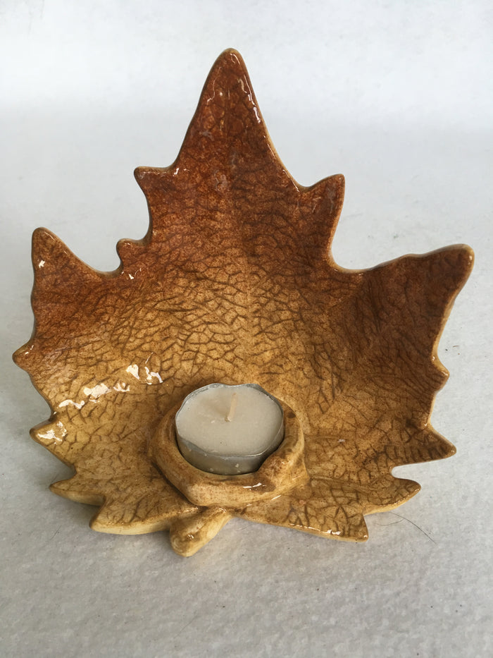 Harvest Standing Leaf Candle Holder