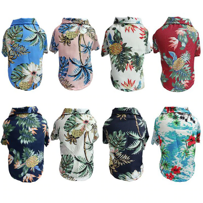 Hawaiian Shirt for Small Dogs — Tropical Prints, XS–2XL