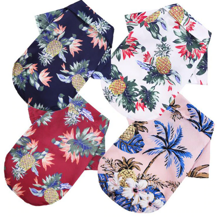 Hawaiian Shirt for Small Dogs — Tropical Prints, XS–2XL
