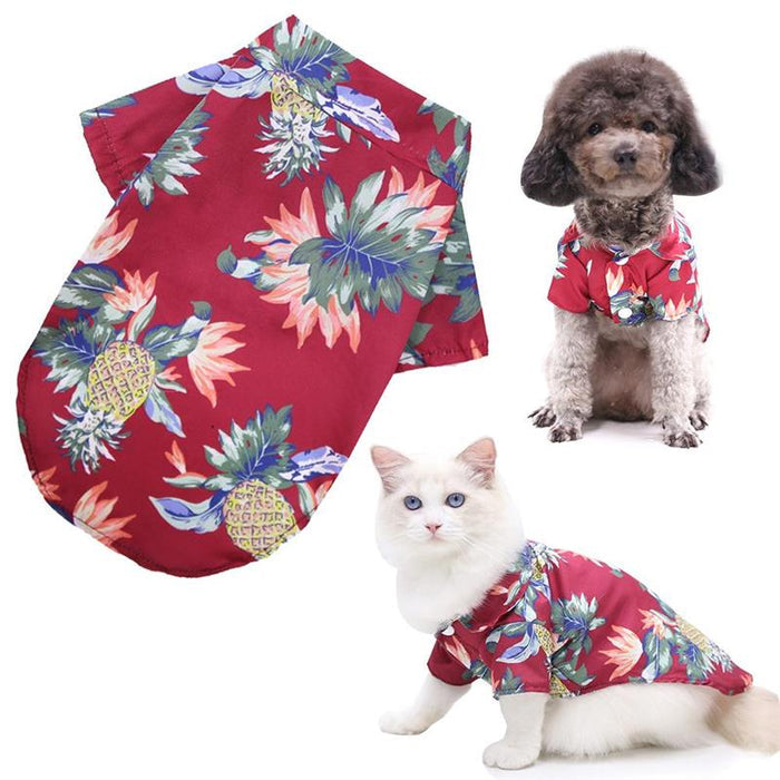 Hawaiian Shirt for Small Dogs — Tropical Prints, XS–2XL