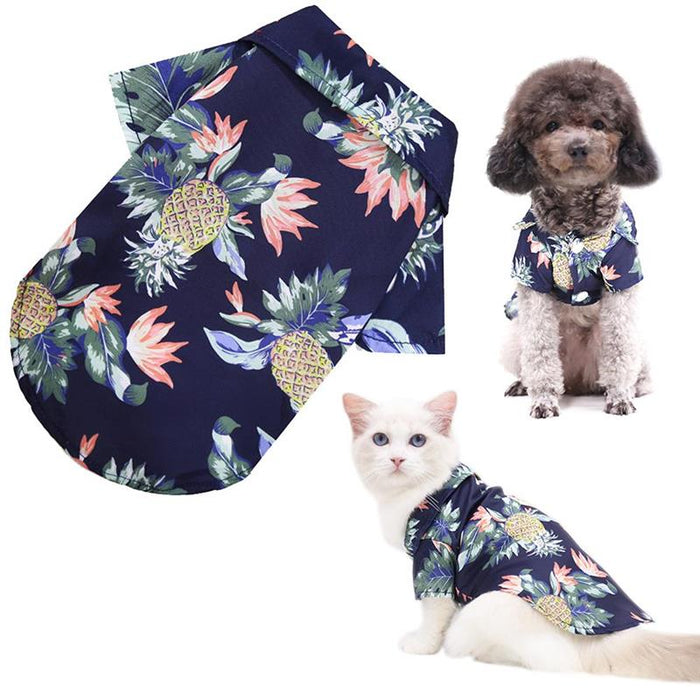 Hawaiian Shirt for Small Dogs — Tropical Prints, XS–2XL