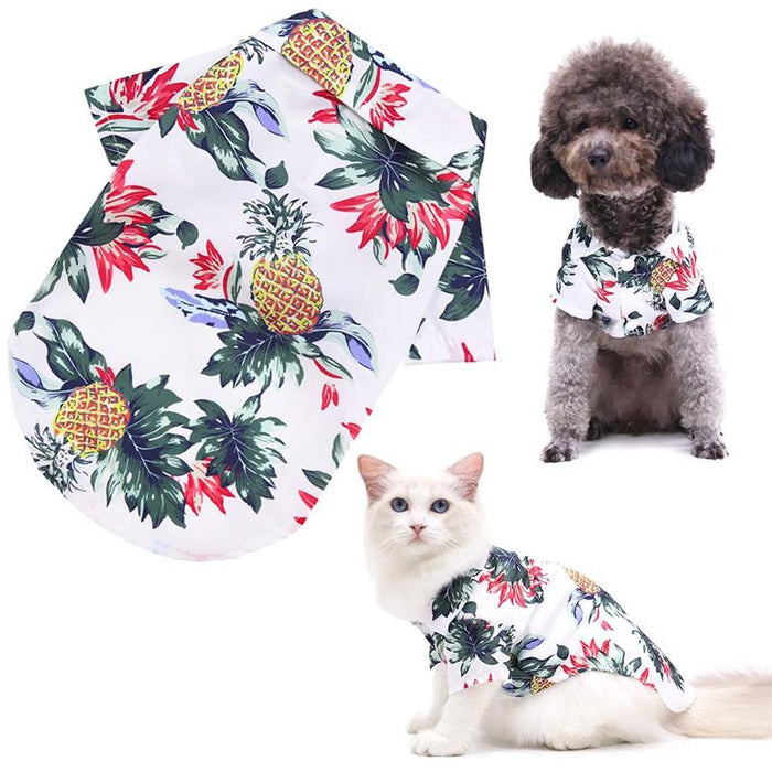Hawaiian Shirt for Small Dogs — Tropical Prints, XS–2XL