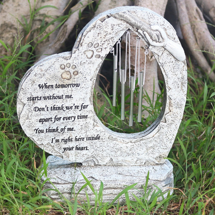 Heart and Paw Memorial Chime