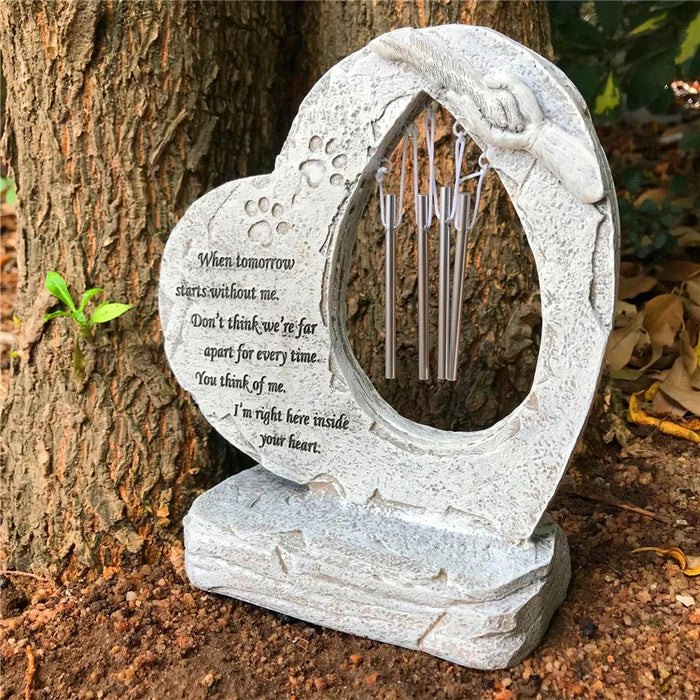 Heart and Paw Memorial Chime