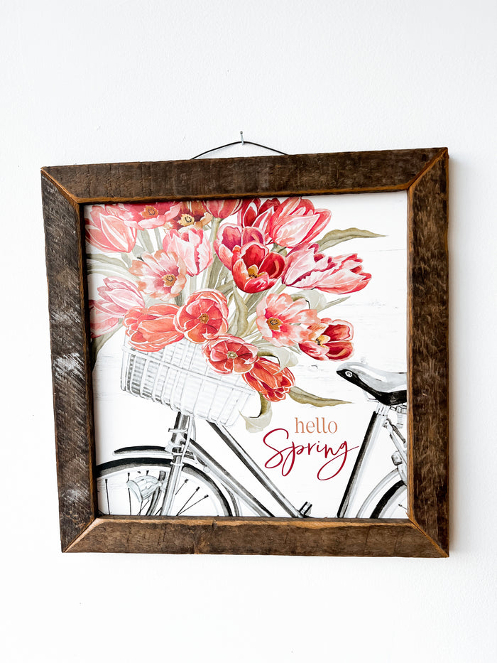 Hello Spring- Sign
