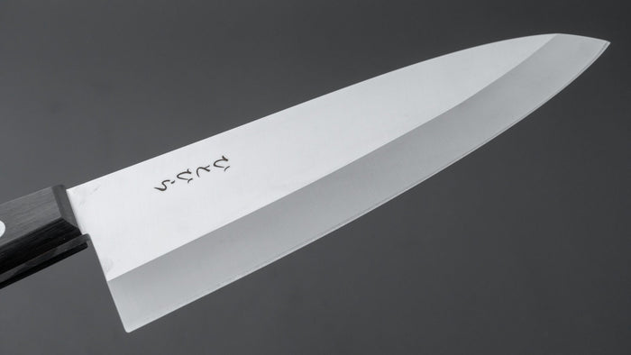 Hitohira Hiragana Deba 210mm Pakka Handle (No Bolster) - HITOHIRA