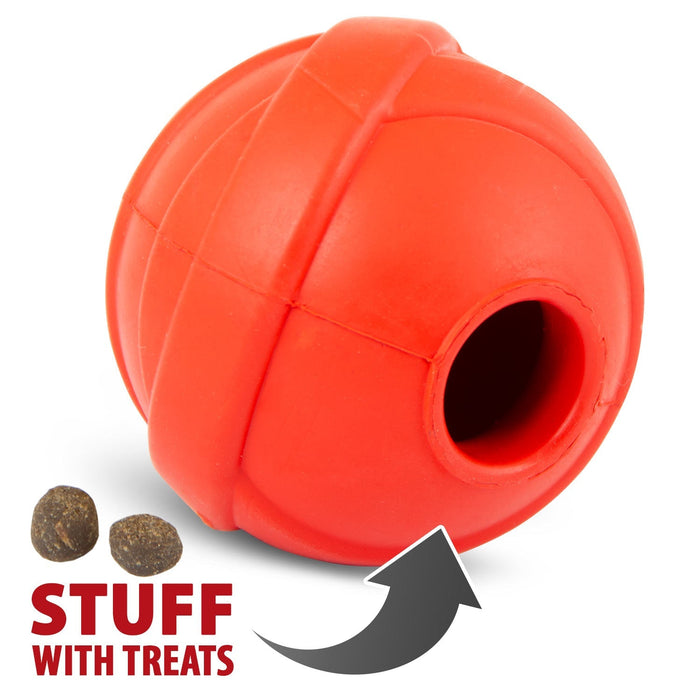 Hollow Red Ball for Treat Play