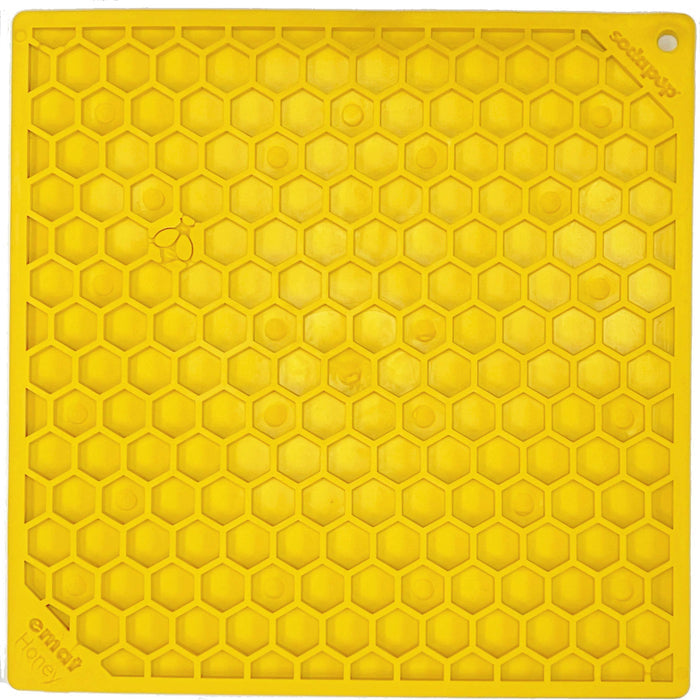 Honeycomb Yellow Lick Mat