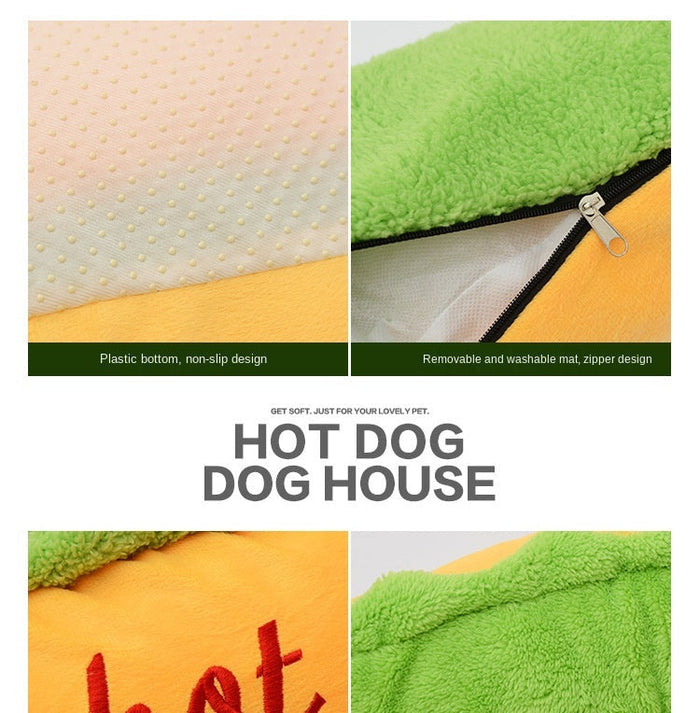 Hot Dog Bun Pet Bed
