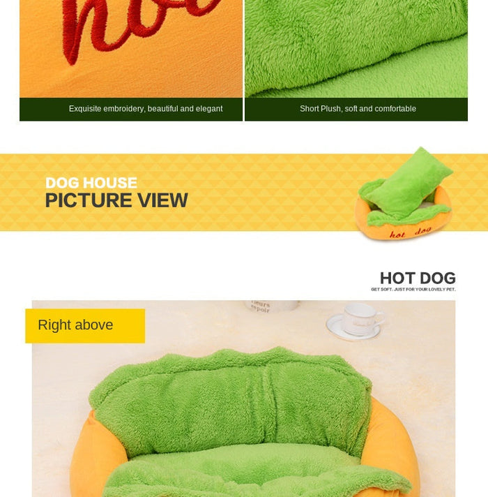 Hot Dog Bun Pet Bed