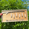I Am Hooked On Dad Fish Sign