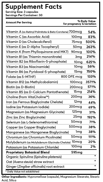 I Am Nurtured Prenatal Complete Multivitamin Capsules 3