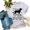 I Love My Dog Silhouette Tee