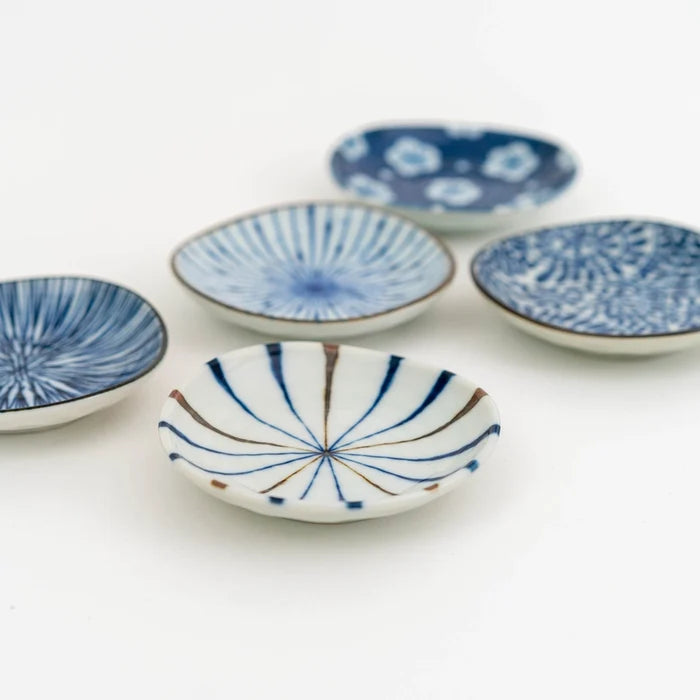 Indigo Dyed Dish Set